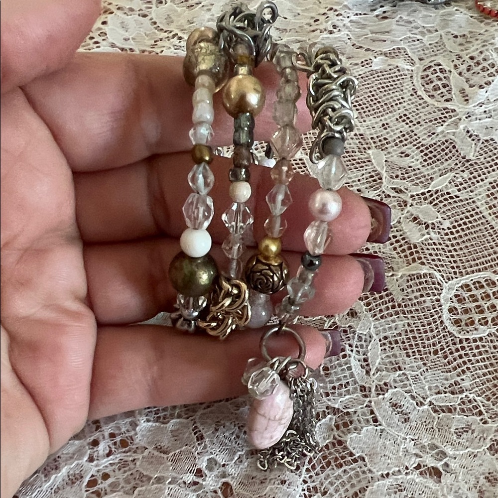 Handmade Elegant Multi-Color Beaded Bracelet